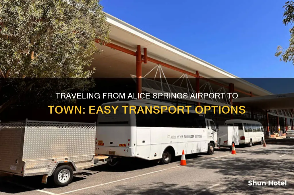how to get from alice springs airport to town