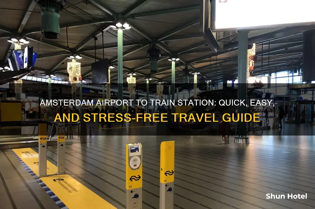 how to get from amsterdam airport to train station