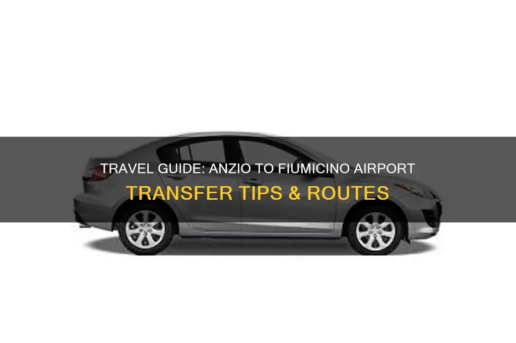 how to get from anzio to fiumicino airport