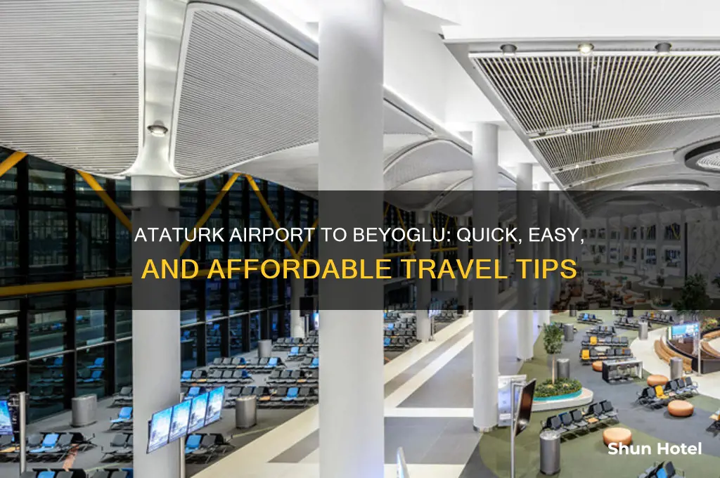 how to get from ataturk airport to beyoglu