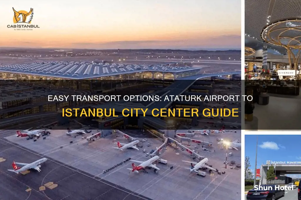 how to get from ataturk airport to city center