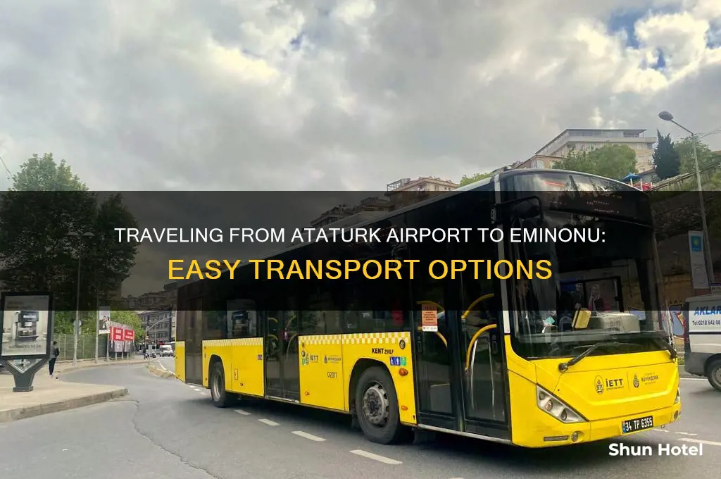 how to get from ataturk airport to eminonu