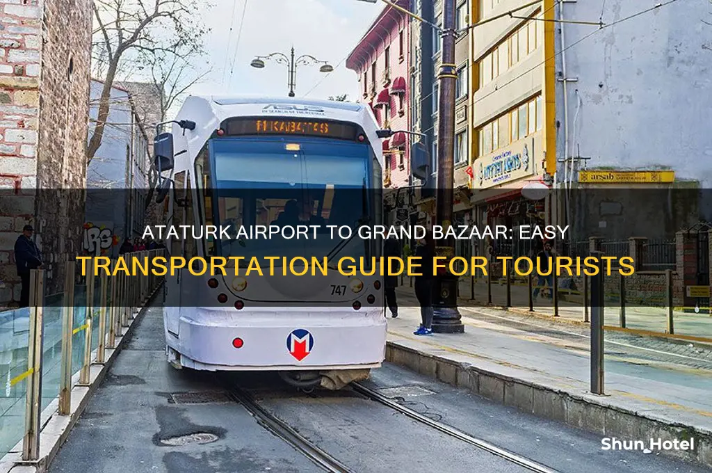 how to get from ataturk airport to grand bazaar