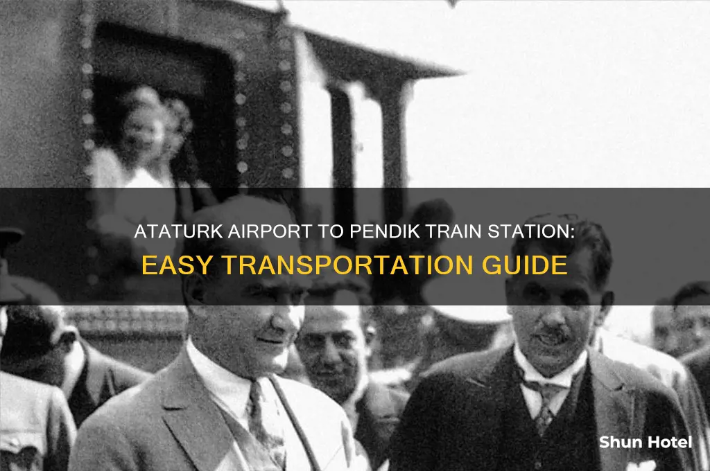 how to get from ataturk airport to pendik train station