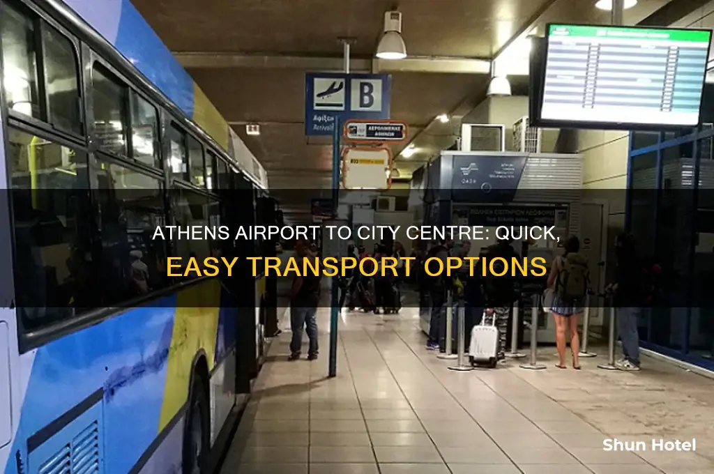 how to get from athens airport to city centre