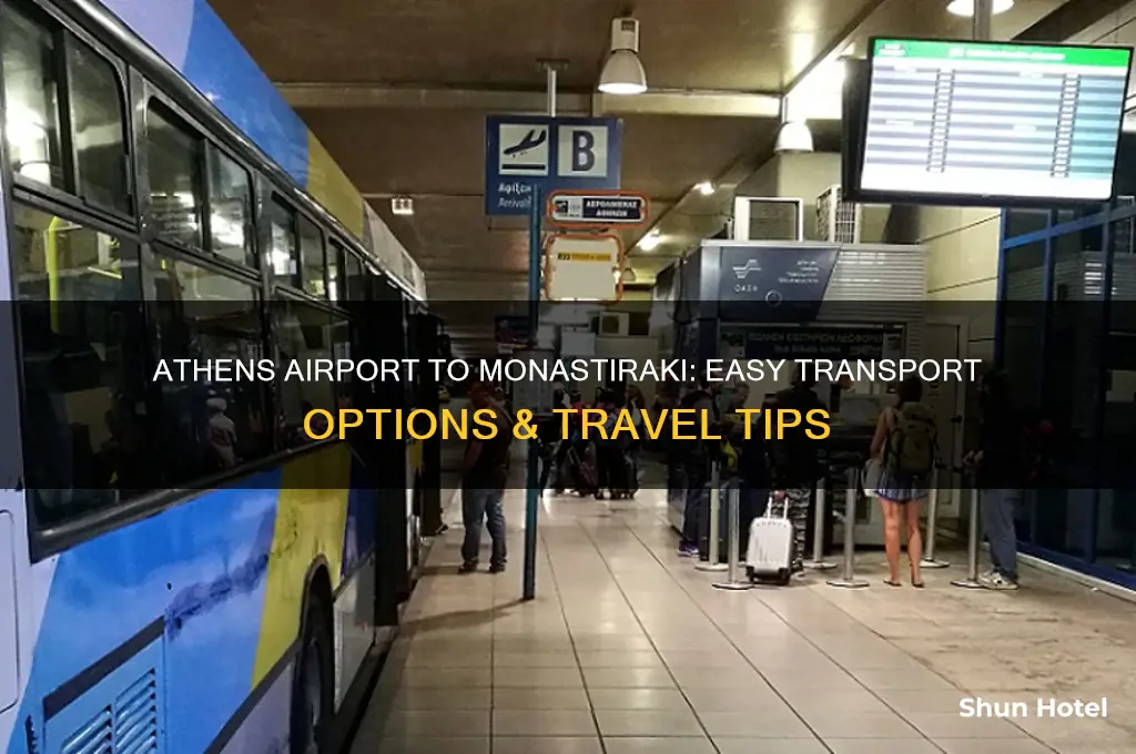 how to get from athens airport to monastiraki
