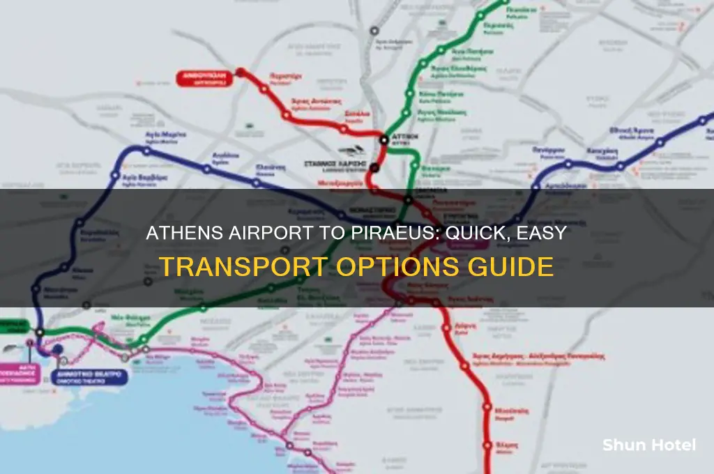 how to get from athens airport to pieraus