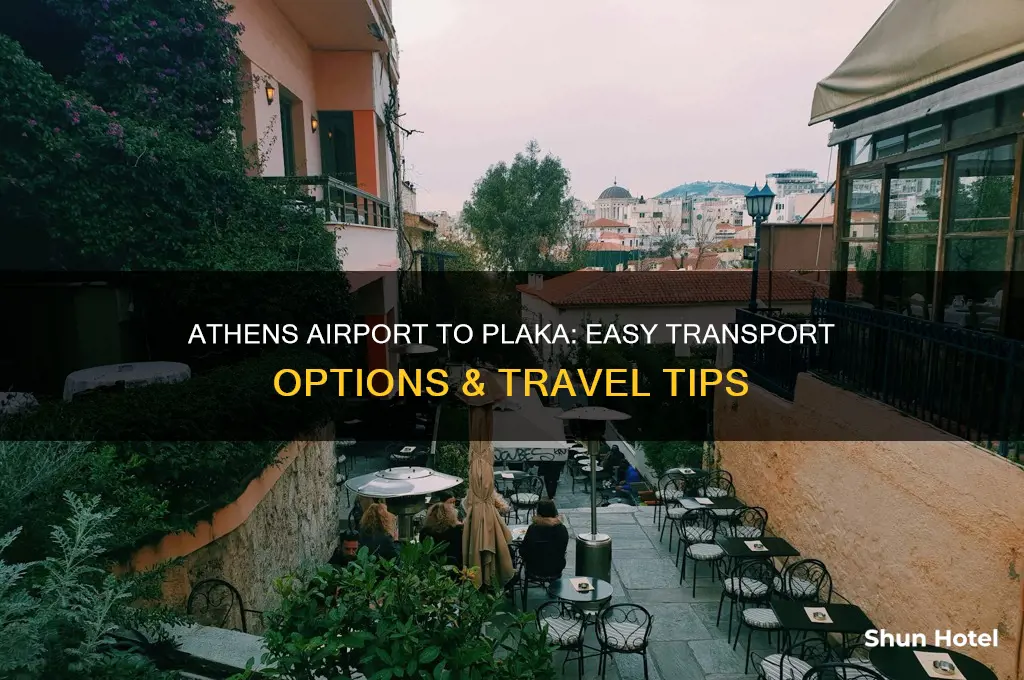 how to get from athens airport to plaka