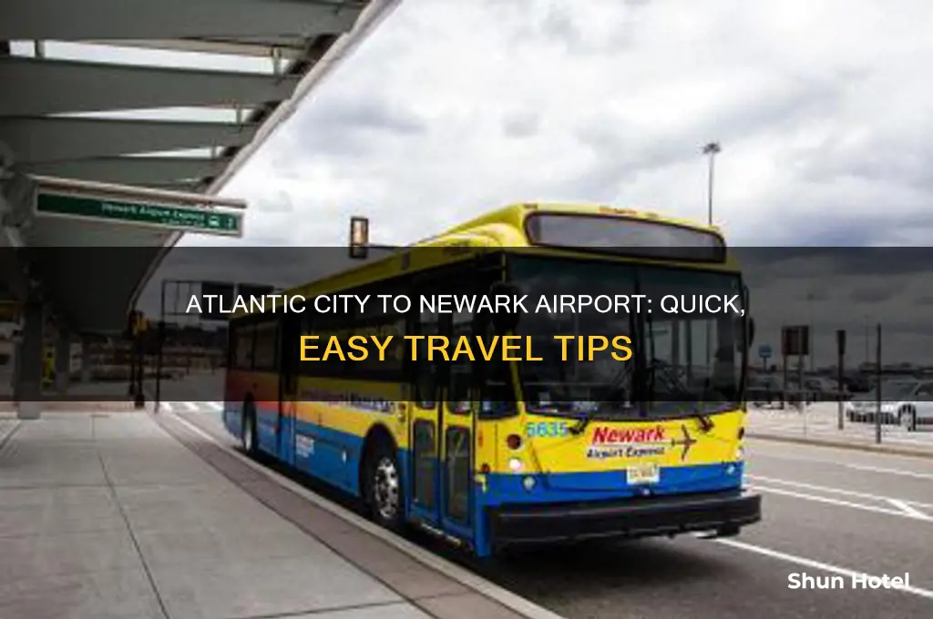 how to get from atlantic city to newark airport