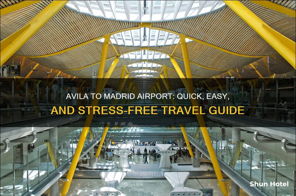 how to get from avila to madrid airport