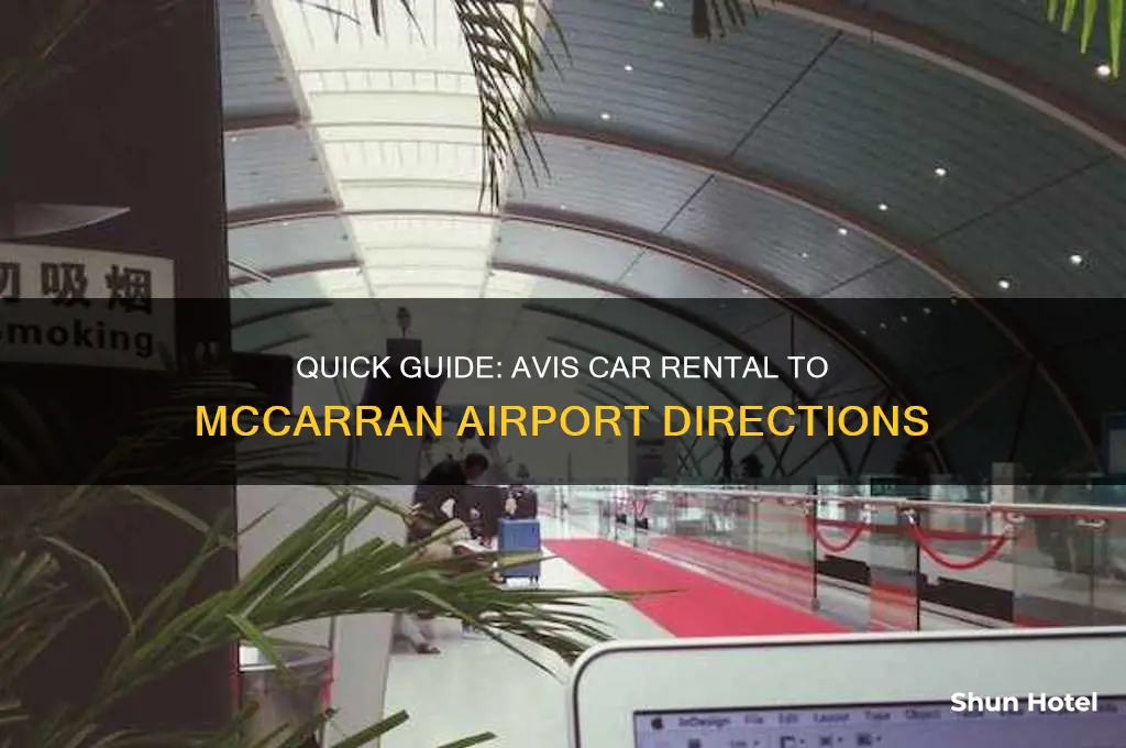 how to get from avis car rental to mccarran airport