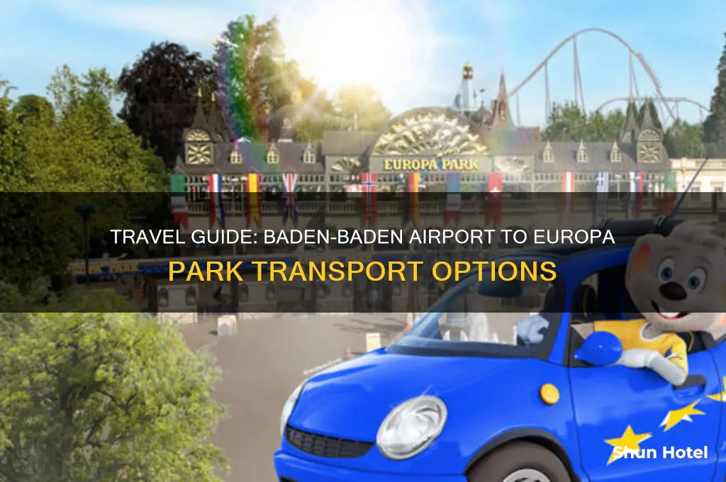 how to get from baden baden airport to europa park