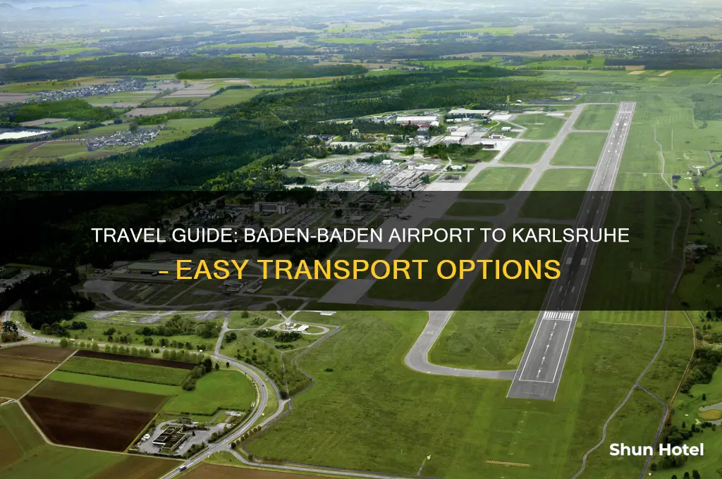 how to get from baden baden airport to karlsruhe