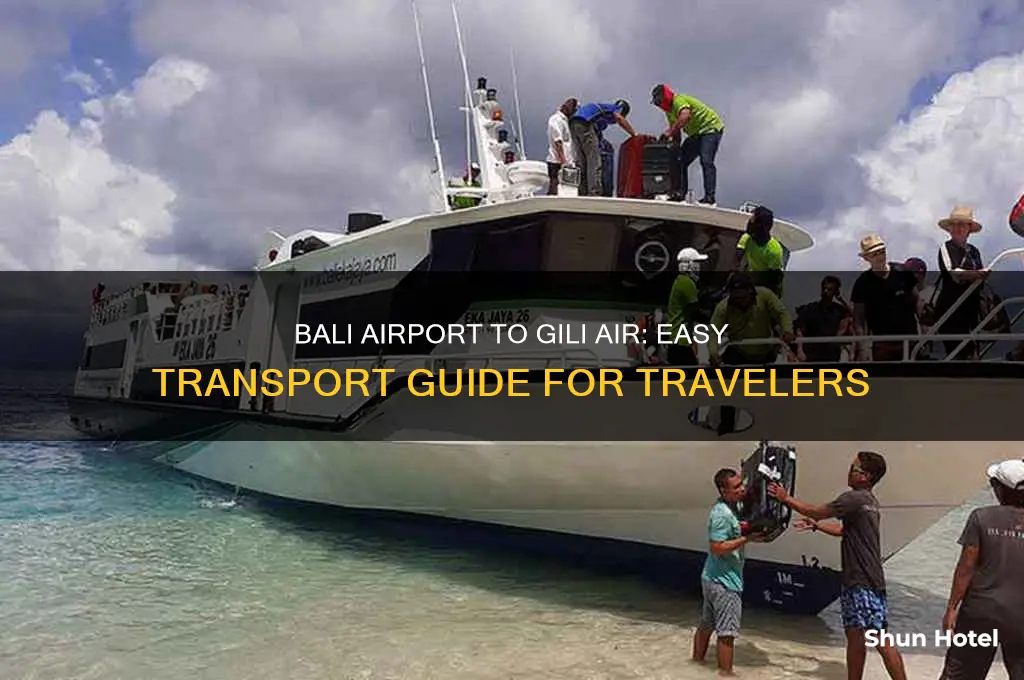 how to get from bali airport to gili air