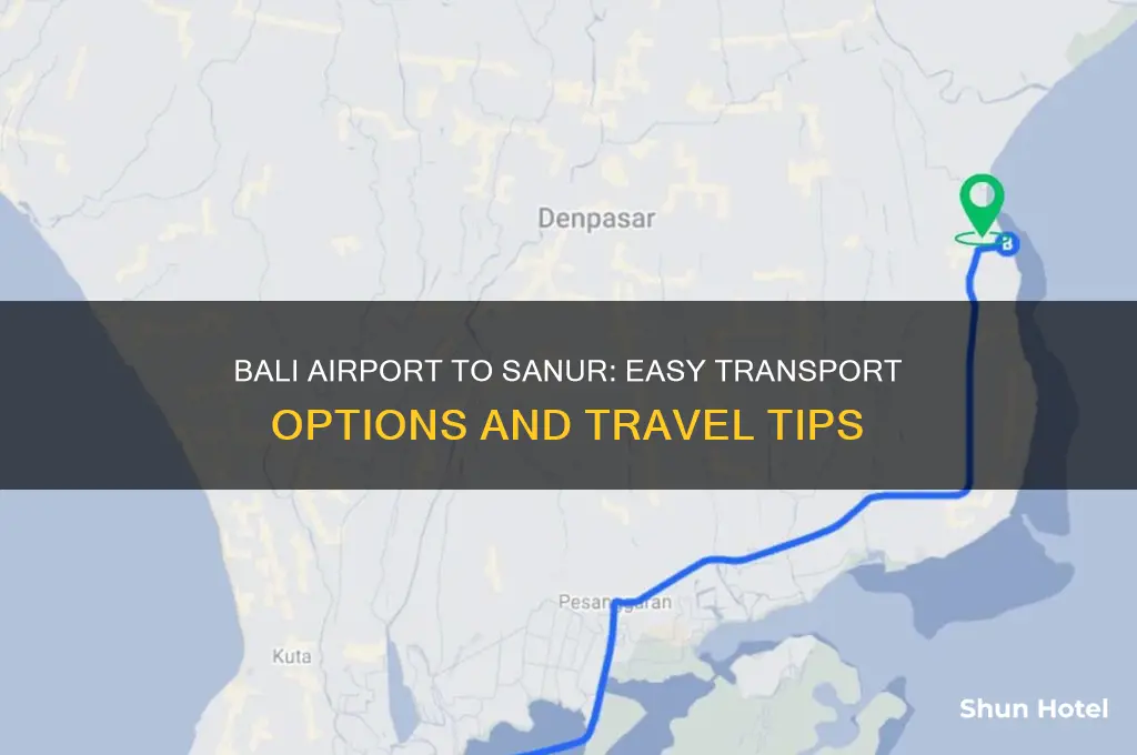 how to get from bali airport to sanur
