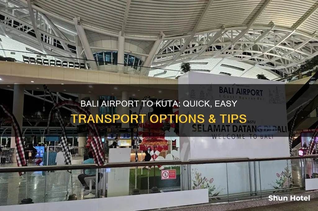 how to get from bali denpasar airport to kuta