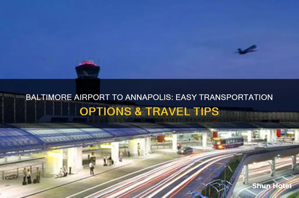 how to get from baltimore airport to annapolis
