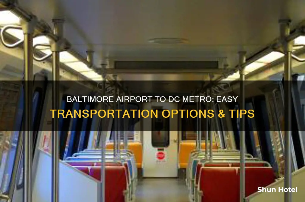 how to get from baltimore airport to dc metro