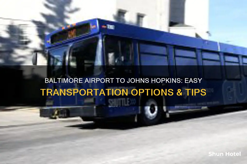 how to get from baltimore airport to johns hopkins