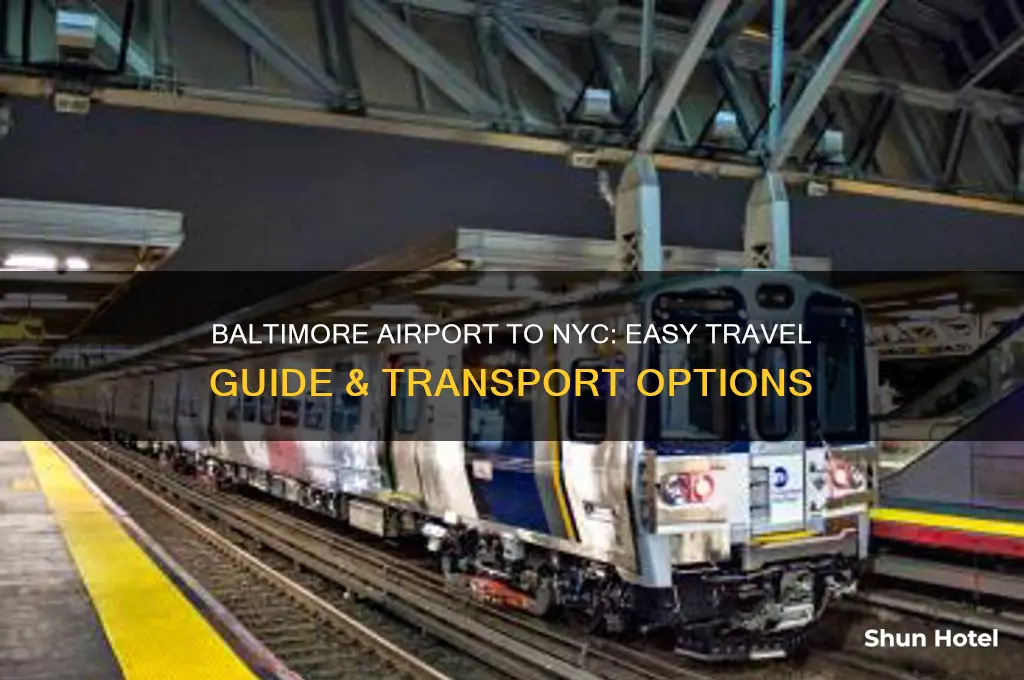 how to get from baltimore airport to nyc