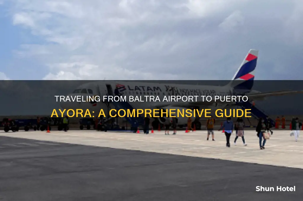 how to get from baltra airport to puerto ayora