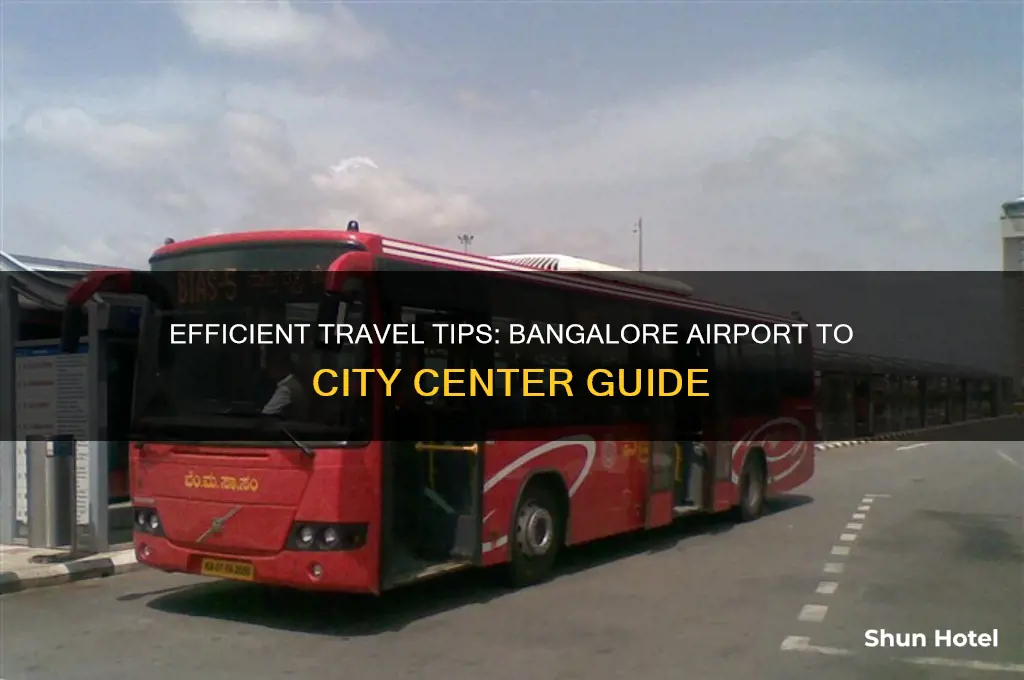 how to get from bangalore airport to the city