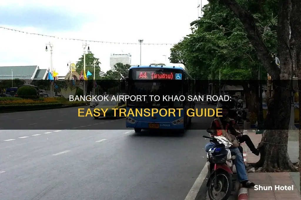 how to get from bangkok airport to khao san road
