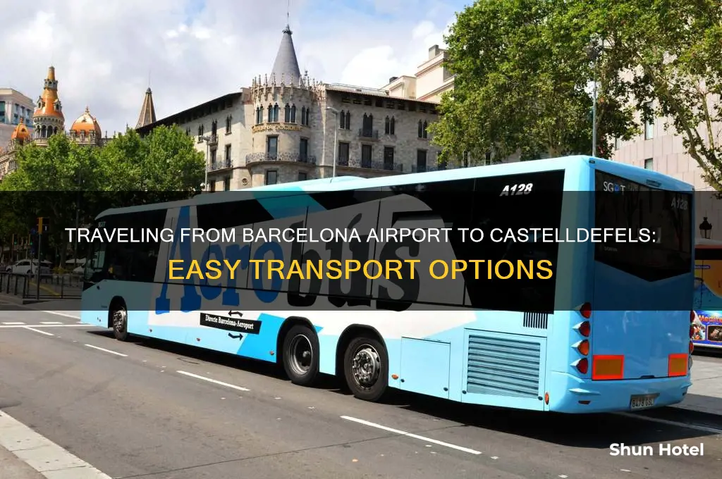 how to get from barcelona airport to castelldefels