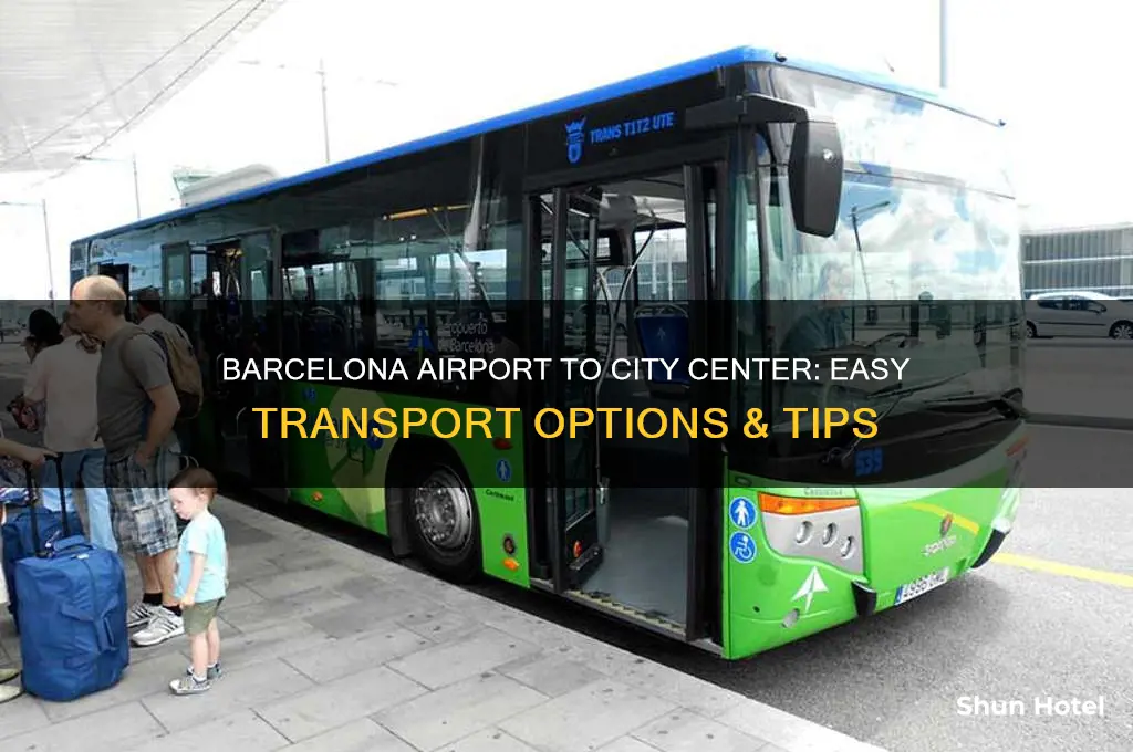 how to get from barcelona airport to city