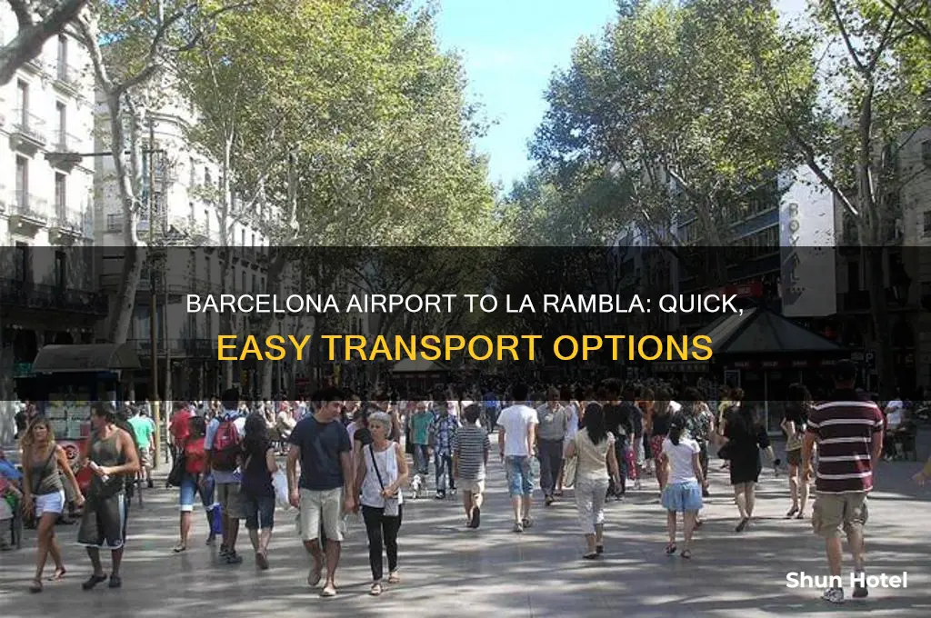 how to get from barcelona airport to la rambla
