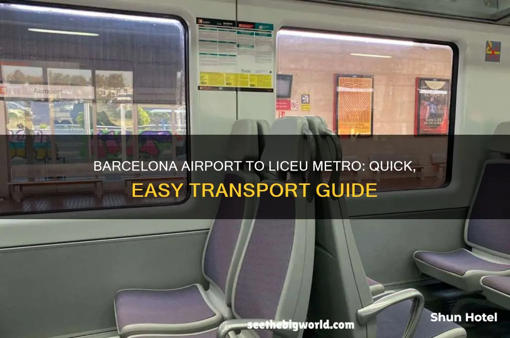 how to get from barcelona airport to liceu metro