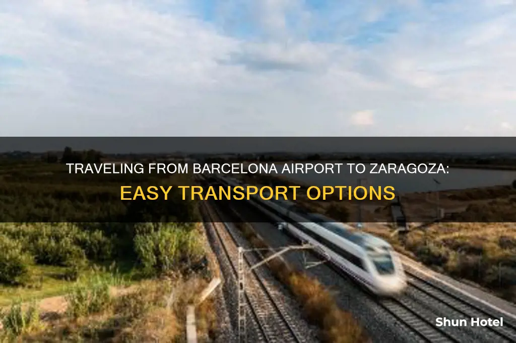 how to get from barcelona airport to zaragoza