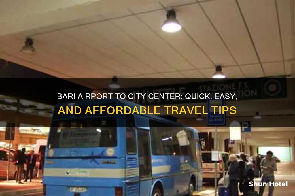 how to get from bari airport to bari