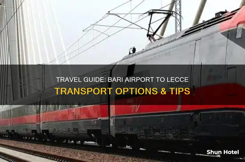 how to get from bari airport to lecce