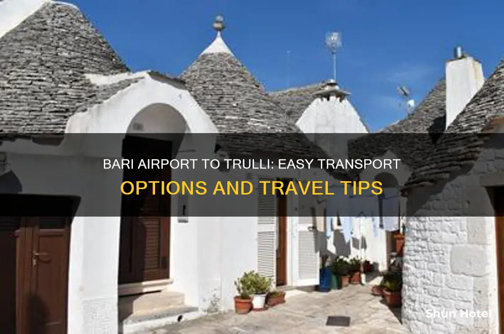 how to get from bari airport to trulli