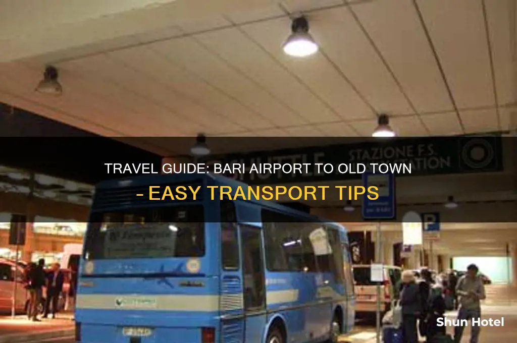 how to get from bari airport tonold town
