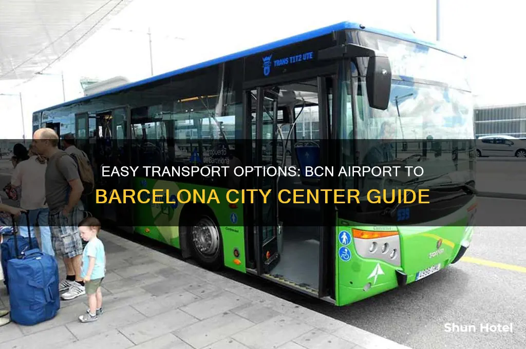 how to get from bcn airport to city