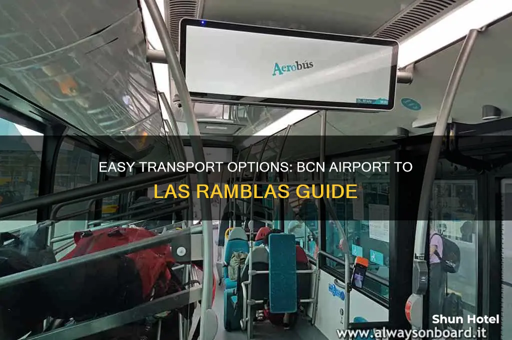 how to get from bcn airport to las ramblas