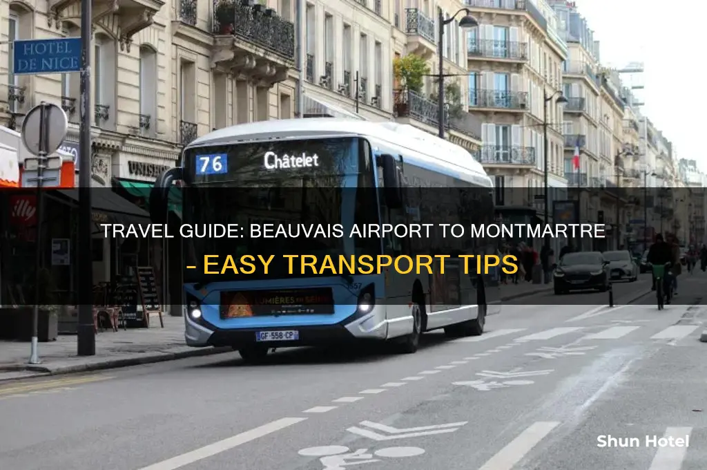 how to get from beauvais airport to montmartre