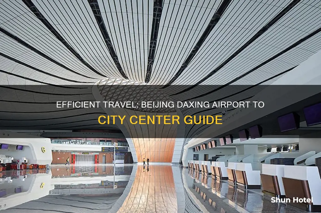 how to get from beijing daxing airport to city