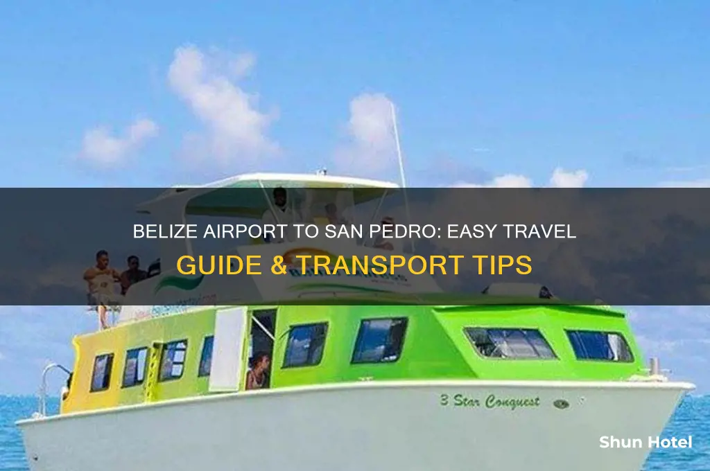 how to get from belize airport to san pedro
