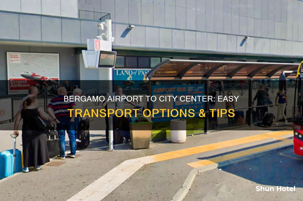 how to get from bergamo airport into city