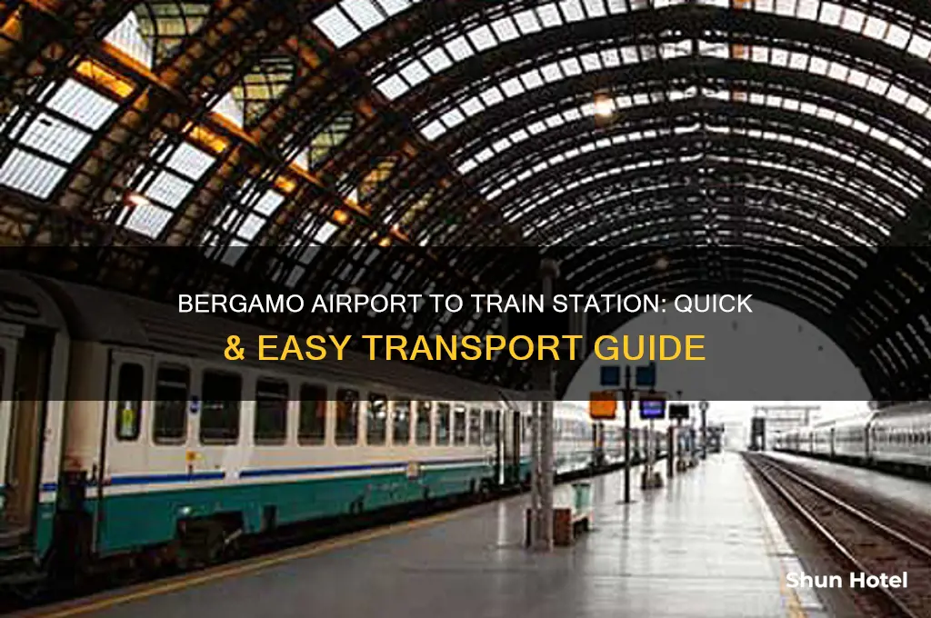 how to get from bergamo airport to bergamo train station