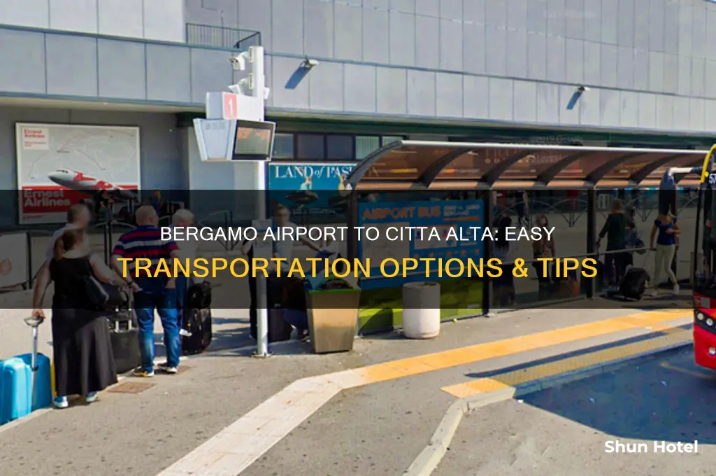 how to get from bergamo airport to citta alta