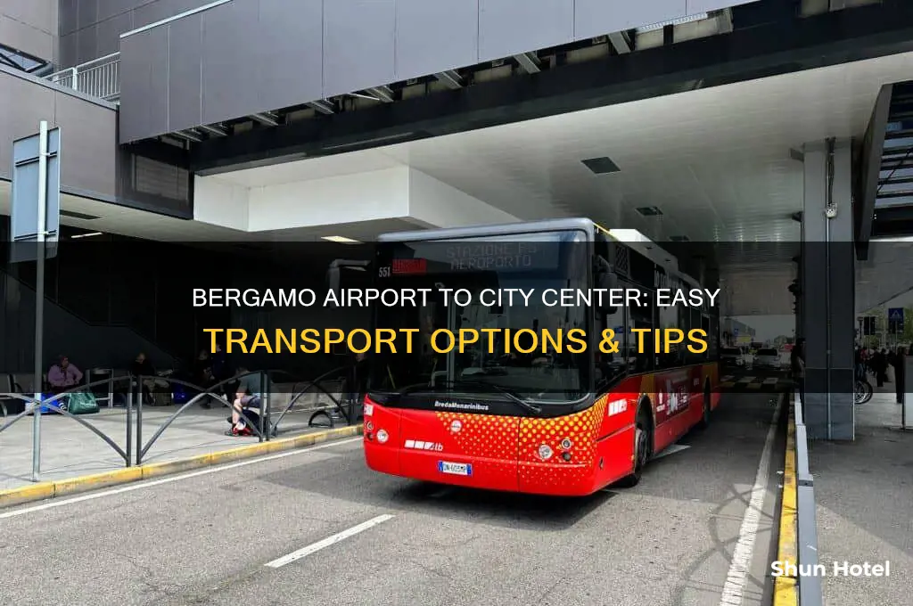 how to get from bergamo airport to city center