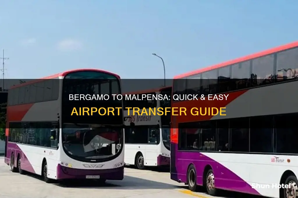 how to get from bergamo airport to malpensa airport