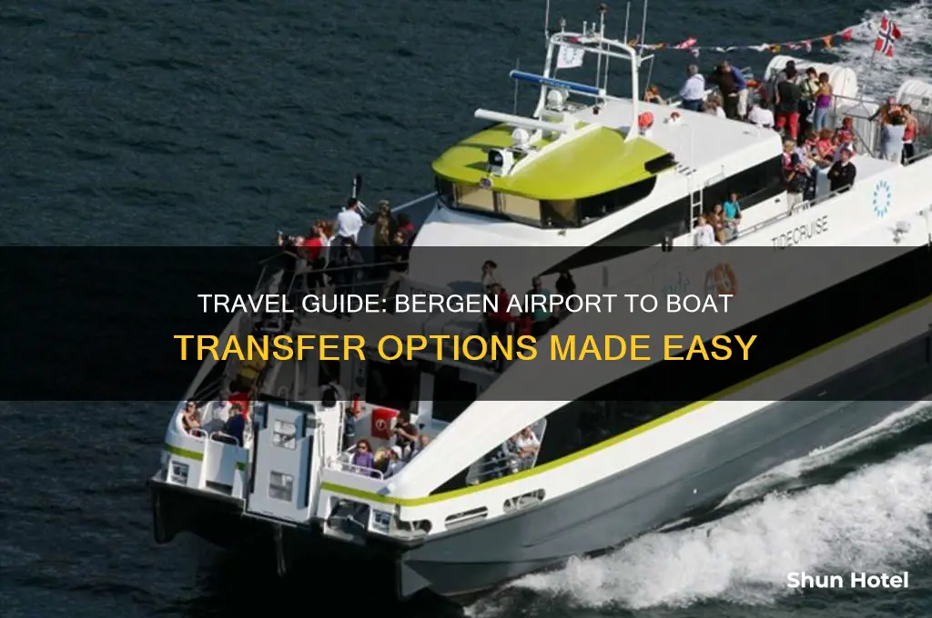 how to get from bergen airport to boat