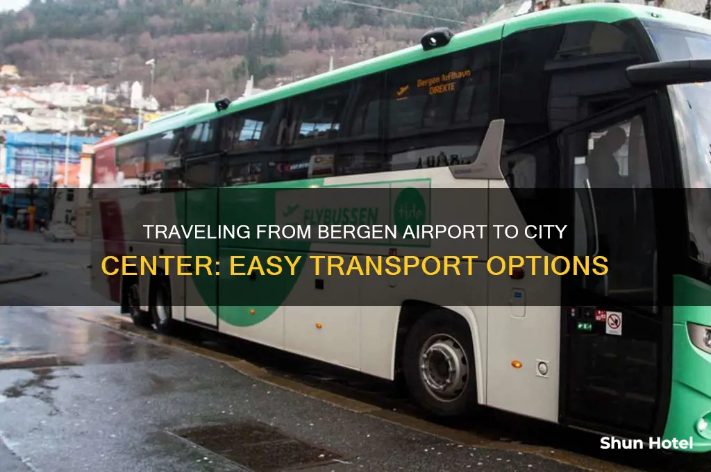 how to get from bergen airport to city center