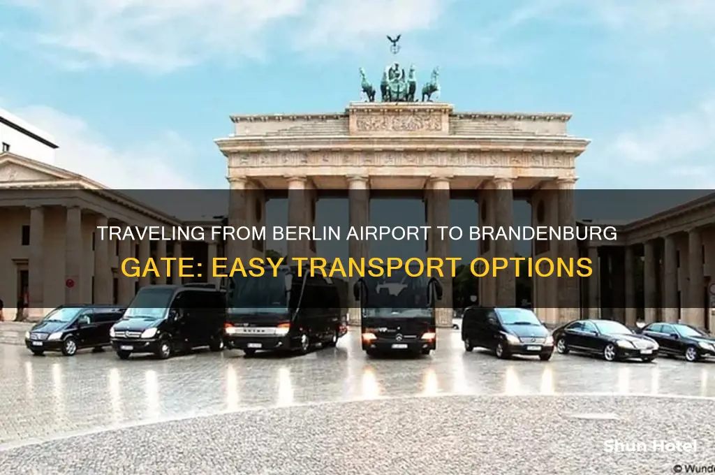 how to get from berlin airport to brandenburg gate
