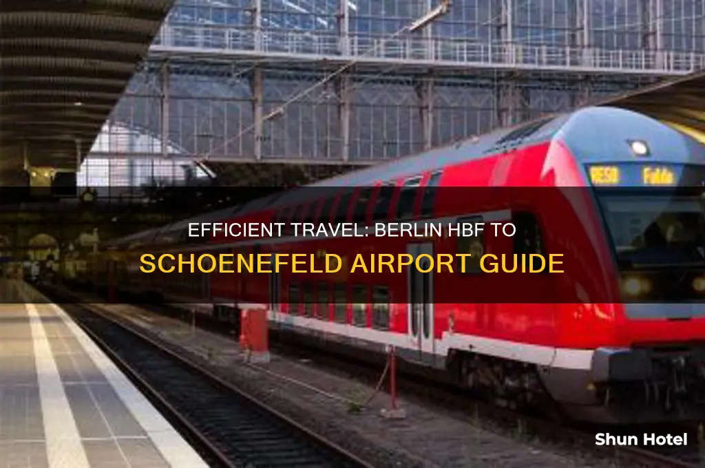 how to get from berlin hbf to schoenefeld airport